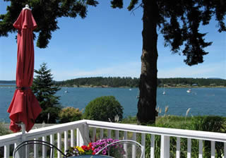 View of Fisherman Bay from the deck