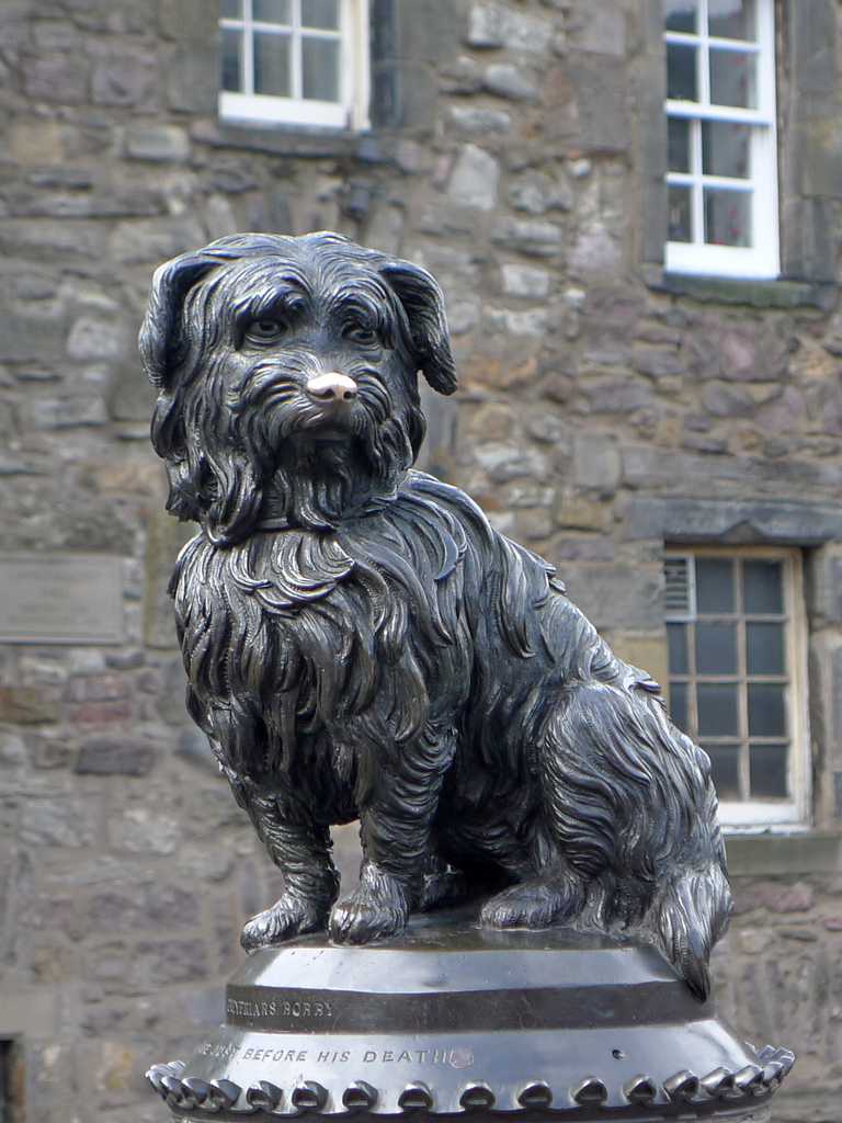 Bobby_R0034.JPG - Greyfriars Bobby. Tourists have rubbed his nose until it shines but Greyfriars would rather you wouldn't.