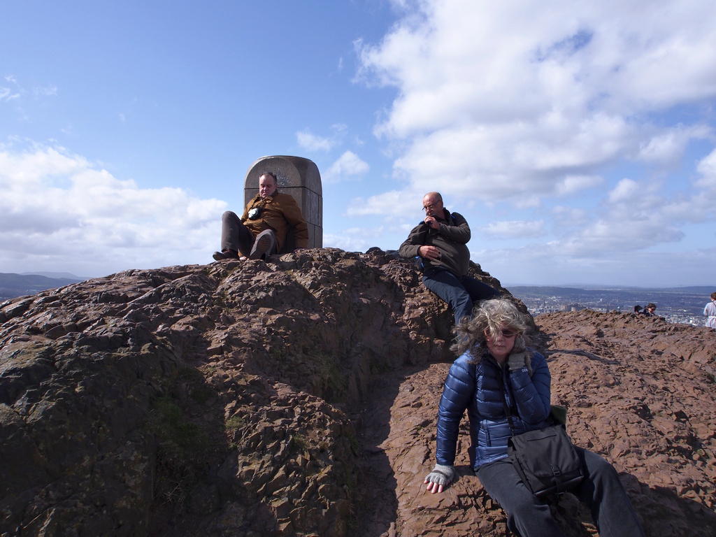 KingArthursSeat_0037.jpg - The wind was blowing so hard nobody could stand up.