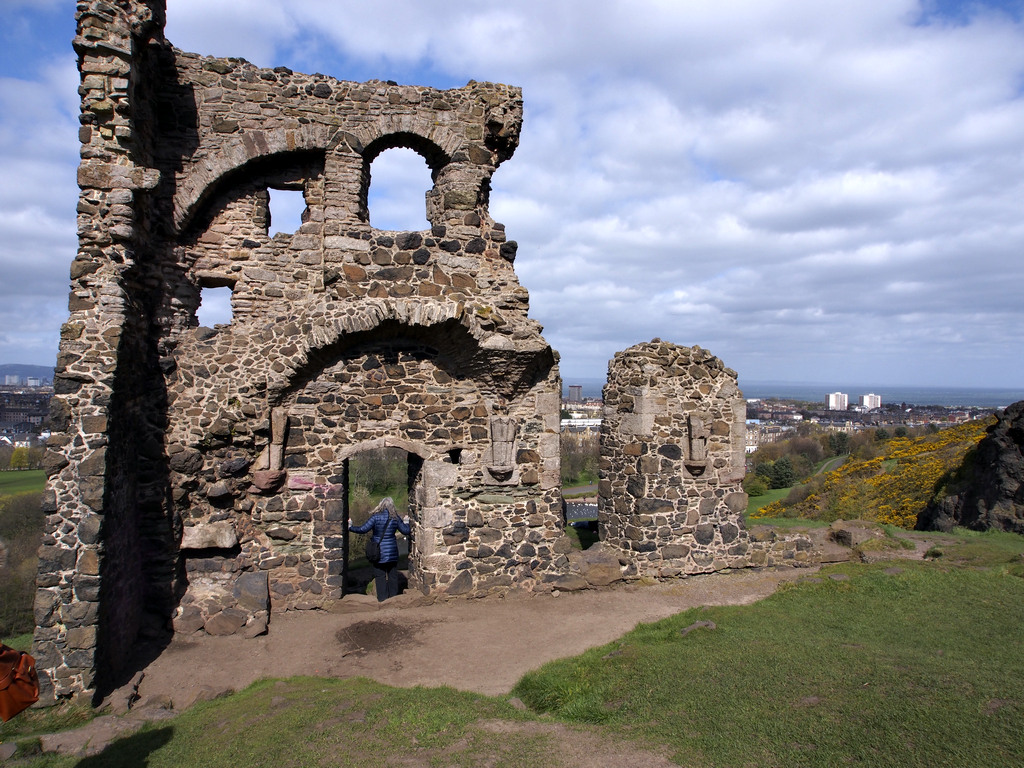 KingArthursSeat_0071.jpg - St. Anthony's Chapel is on the grounds of Holyrood Park below Arthur's Seat and above Holyrood Palace. It's something of a mystery & is believed to date to about 1200 or earlier. There are 2 natural springs nearby.